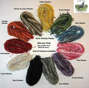60m 20 x 3m Variety Pack knitting wool yarn Craft Weaving Bundle Choose Colour - Picture 1 of 38