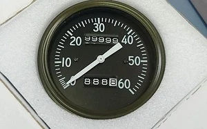 WILLYS MB EARLY SPEEDOMETER CORRECT FONTS AND LUMINOUS NEEDLE - Picture 1 of 3