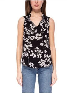 B Collections by Bobeau Ladies' Sleeveless Blouse Black L Large - Picture 1 of 1