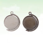  10 PC Time Double-ended Pendants Necklace Bezel Trays Blank