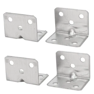 4x Acciaio Staffa Fermaglio Lastrine Angolari L Angolo Rinforzo 28x28x37mm - Foto 1 di 2