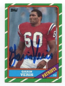 1986 Topps Garin Veris Signed Card Football NFL Autographed AUTO #38 - Picture 1 of 2