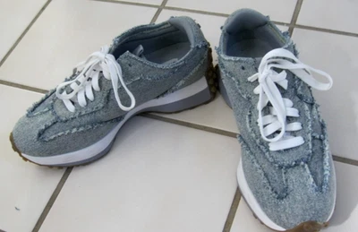 Steve Madden Memory Foam Womens Blue Jeans Fabric Sneaker Shoes Platform size 8M - Image 1 of 4