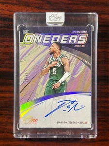 Damian Lillard 2024 Panini One and One ONEDERS On Card Auto /15 Bucks  - Picture 1 of 2