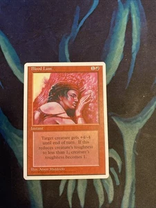 1995 MTG Magic the Gathering 4th Edition - Blood Lust - NM - Picture 1 of 2