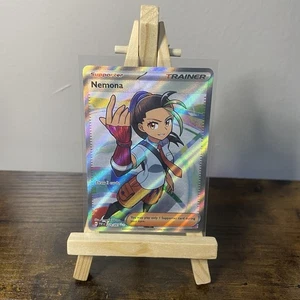Pokémon TCG Nemona Trainer Paldean Fates Full Art Holo Ultra Rare Card 229/091 - Picture 1 of 4