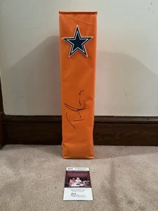 Tony Romo Pylon Autografo Dallas Cowboys Calcio JSA AUTENTICAZIONE - Foto 1 di 3