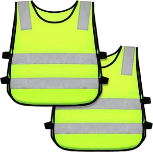 Kinder Reflexweste Kind Kleinkind Sicherheit Warnweste gelb für Cyclin - Bild 1 von 12