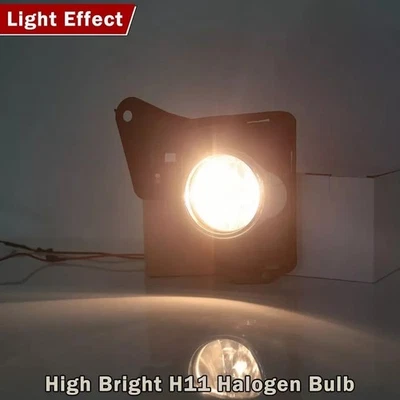 Set Front Bumper Fog Light Lamps w/Bezel+Bulbs+Wiring For Toyota Hiace 2014-2018 Foto 1 de 4