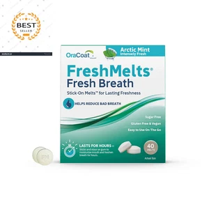 Freshmelts Fresh Breath Stick-On Melts für dauerhafte Frische, 40 Stück Atem Fr - Bild 1 von 12