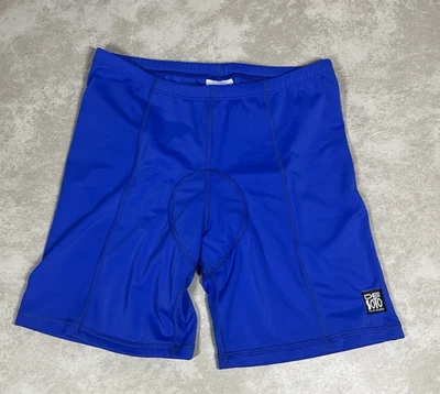 DeSoto Triatholon Spandex Blue Running Cycling Shorts Size Large 1255 - Image 1 of 4