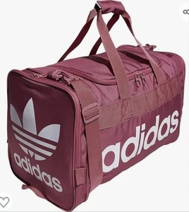 adidas Originals Unisex Santiago Duffel Bag, Dusty Pink Mauve Blush trefoil - Picture 1 of 11