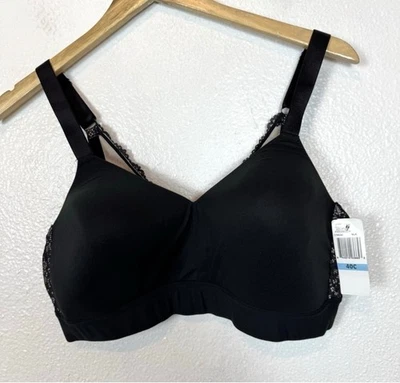 Nuevo Sujetador Paramour by Felina para Mujer 40C Ariel Sin Alambres Sin Costuras Negro Inalámbrico Foto 1 de 4