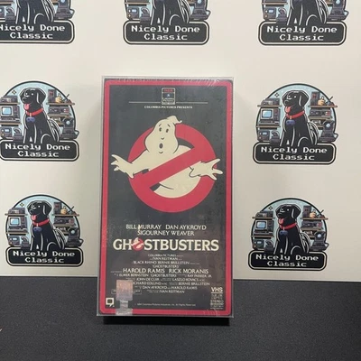 Ghostbusters VHS Factory Sealed w/Protector -1984/1985 Red Border Ready to Grade - Image 1 of 4