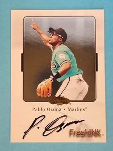 2000 Fleer Showcase Fresh Ink Auto Pablo Ozuna Florida Marlins ⚾ - Picture 1 of 2