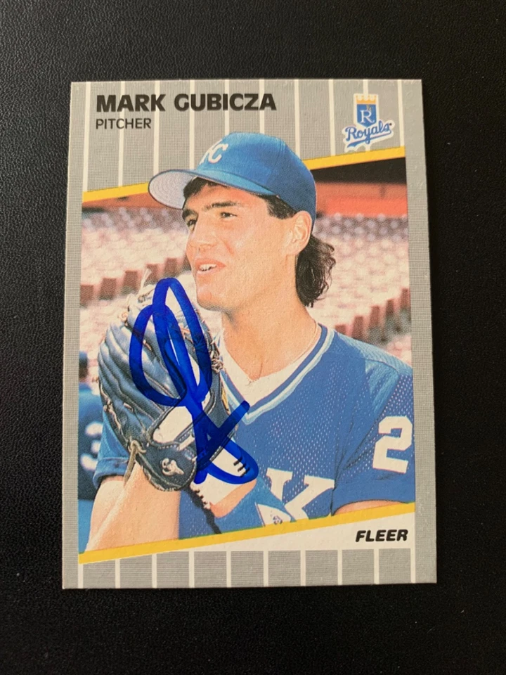 Mark Gubicza Signed 1989 Fleer #283 Card Kansas City Royals Autograph COA - Image 1 of 1