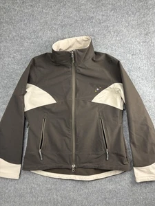 Ibex Jacket Womens Large Brown Beige ClimaWool Softshell Full Zip Outdoor Hiking - Picture 1 of 9
