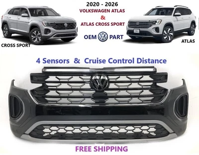 Parachoques delantero Volkswagen Atlas Cross Sport 2024 2025 - negro profundo perla #6 Foto 1 de 4