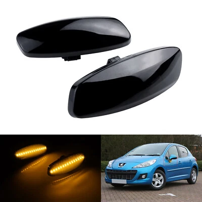 2X For Citroen DS4 DS3 C3 C4 C5 Peugeot Canbus Side Indicator LED Repeater Light - Image 1 of 4