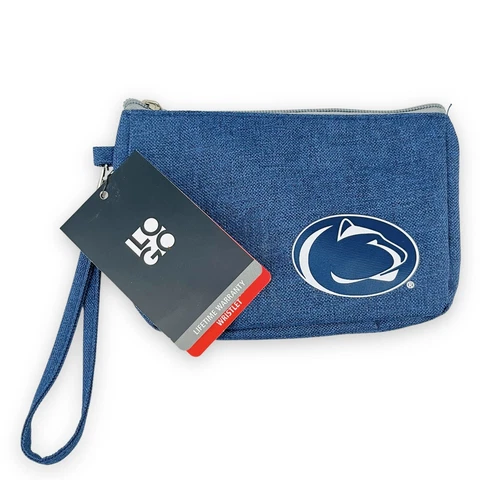 New Penn State Wristlet Wallet Navy White Nittany Lions Logo Brands Blue Denim Cover