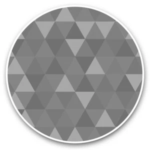 2 x Vinyl Stickers 20cm (bw) - Blue Orange Triangle Pattern Design #42926 - Picture 1 of 8