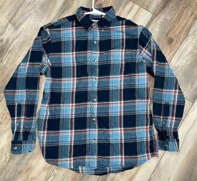 Redhead Shirt Adult Large Blue & Red Plaid Flannel Long Sleeve Button Up Mens - Image 1 of 4
