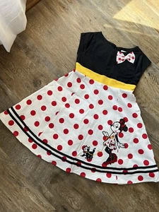 NWT Disney The Dress Shop Minnie Mouse and Figaro Dress girls polkadots - Picture 1 of 3