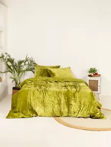 3 Piece Luxurious Velvet Duvet Cover set Luxury Boho Bedding UO Comforter Cover - Picture 1 of 5