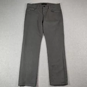 J. Pantalones de mezclilla de marca para hombre 33 (34x30) gris Kane 5 bolsillos algodón suave elástico informales - Imagen 1 de 10