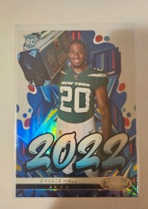 BREECE HALL RC-2022 Panini Certified Football GRAFFITI Insert #2022-14 JETS 🔥