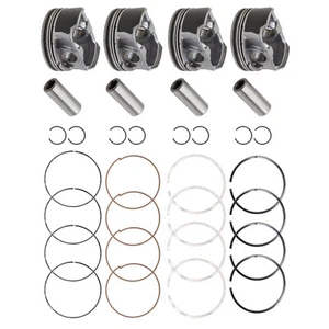 4 Sets Metal Engine Piston w/ Rings Kit Fit For Hyundai Sonata 2.4L 23410-2G500 - Picture 1 of 12
