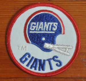 New York Giants ~ Patch ~ 3" Round ~ 2 Bar Helmet ~ Logo ~ NY ~ NFL Football - Bild 1 von 4