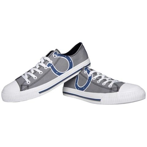 Indianapolis Colts NFL Men's Low Top Big Logo Canvas Shoes FREE SHIP Cover