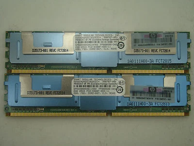 Micron 4GB 2x2 GB MT18HTF25672FDY-667E1N6 DDR2 FB-DIMM OZ-122 - Image 1 of 2
