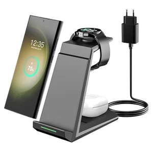 3 in 1 kabellose Ladestation für Samsung Galaxy Watch S23 Ultra Galaxy Buds - Zdjęcie 1 z 10