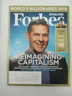 FORBES MAGAZINE MARCH 31 2019 KIND BAR DANIEL LUBETZKY KYLIE JENNER BILLIONAIRE - Image 1 of 2