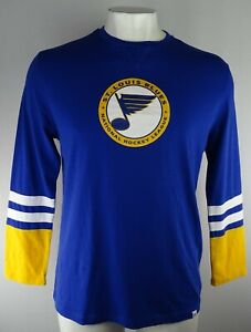 Saint Louis Blues NHL Majestic Men's Embroidered Long Sleeve Shirt