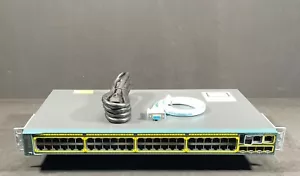 Cisco WS-C2960S-48TS-L 48 Port Gigabit Ethernet LAN Switch - Same Day Shipping - Picture 1 of 5
