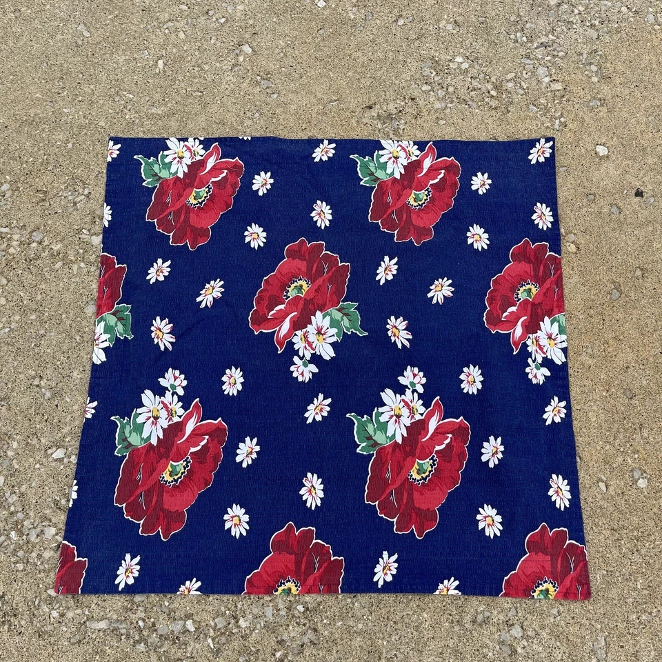 Travesseiro decorativo quadrado hibisco flor enseada Ralph Lauren etiqueta preta 20" x 20" - Imagem 1 de 4