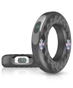 Herren Silikon Cock Penisring Paar Vibrator, Vibrierender Cockring - Bild 1 von 7