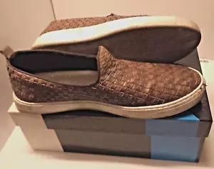 SCARPA MOCASSINO UOMO IN PELLE INTRECCIATA, SFODERATA N, 43 SUOLA IN GOMMA USAT - Foto 1 di 10