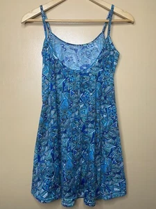Qea London Women Size Small Top Spaghetti Strap Scoop Neck Geometric Sleeveless - Picture 1 of 17