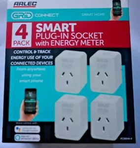 Arlec Grid Connect Single Smart Plug-In Socket With Energy Meter. - Picture 1 of 8