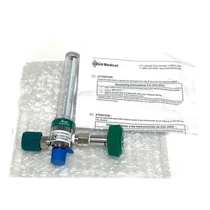 Ohio Medical, O2 REF 6700-0702-100, Amvex Oxygen Flowmeter, w/ Female Connector - Picture 1 of 13