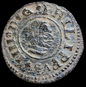 Felipe IV - 16 Maravedis de Sevilla 1662 - 25 mm / 3,57 gr. - Imagen 1 de 3