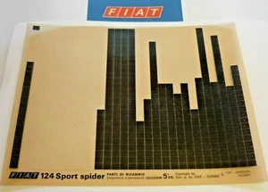 FIAT 124 Sport Spider 5. edycja ok. 1977 oryginalny katalog części zamiennych ETK - Zdjęcie 1 z 1