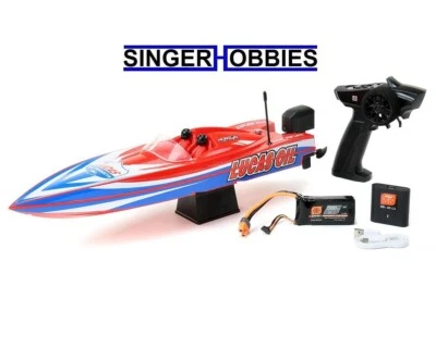 Pro Boat PRB08044T2 17" Power Boat Racer Deep-V RTR Brushless Boat Lucas Oil HH - Image 1 of 3
