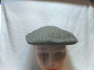 Shandon Headwear Newsboy Flat Cap Hat Tweed 100% Wool Ireland Excellent Shape L