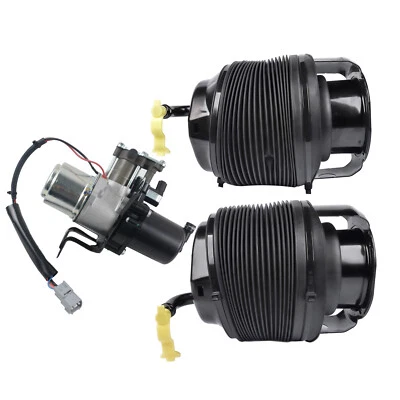 3x Bolsas de suspensión neumática trasera + compresor de aire para 08-20 Toyota Sequoia 4891434010 Foto 1 de 4