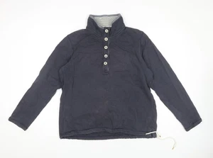 Seasalt Women's Blue Henley Sweatshirt Size 14 - Picture 1 of 12